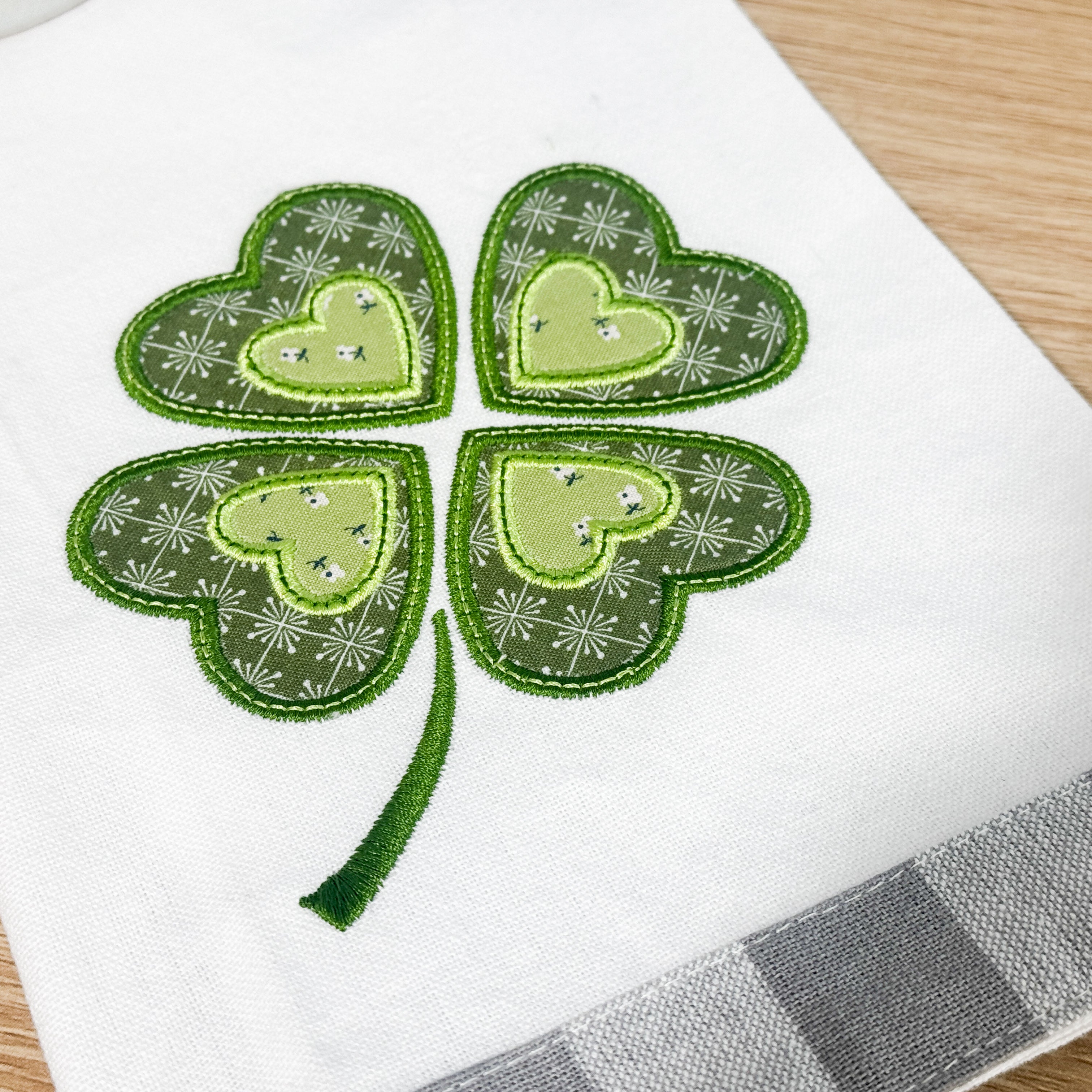 Shamrock Love Appliqué Machine Embroidery (Downloadable Pattern)
