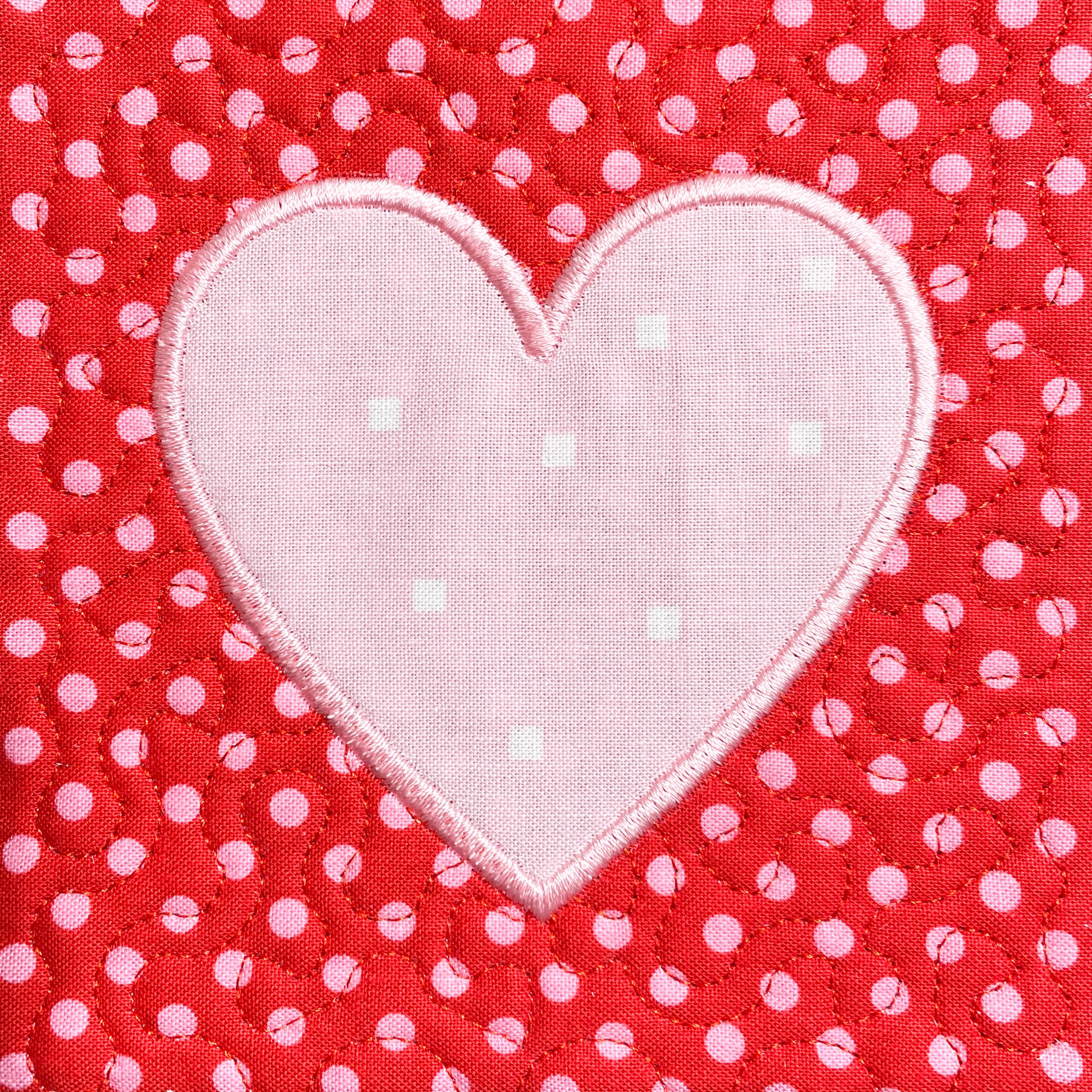 heart embroidery