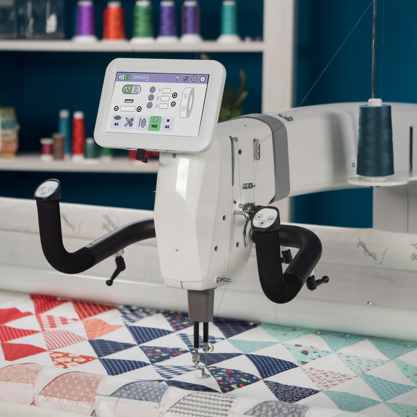 Handi Quilter Amara 24 Longarm Machine on Gallery2 10-Foot Frame