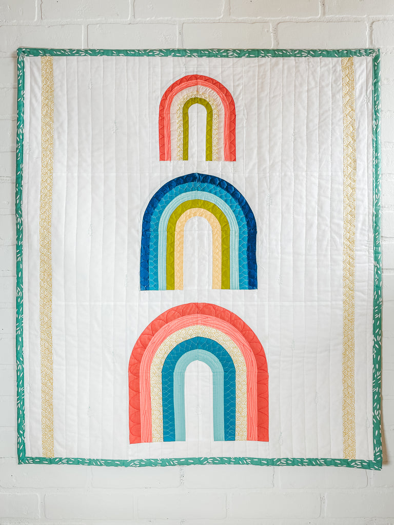 Boho Rainbow Quilt by Melissa Mason