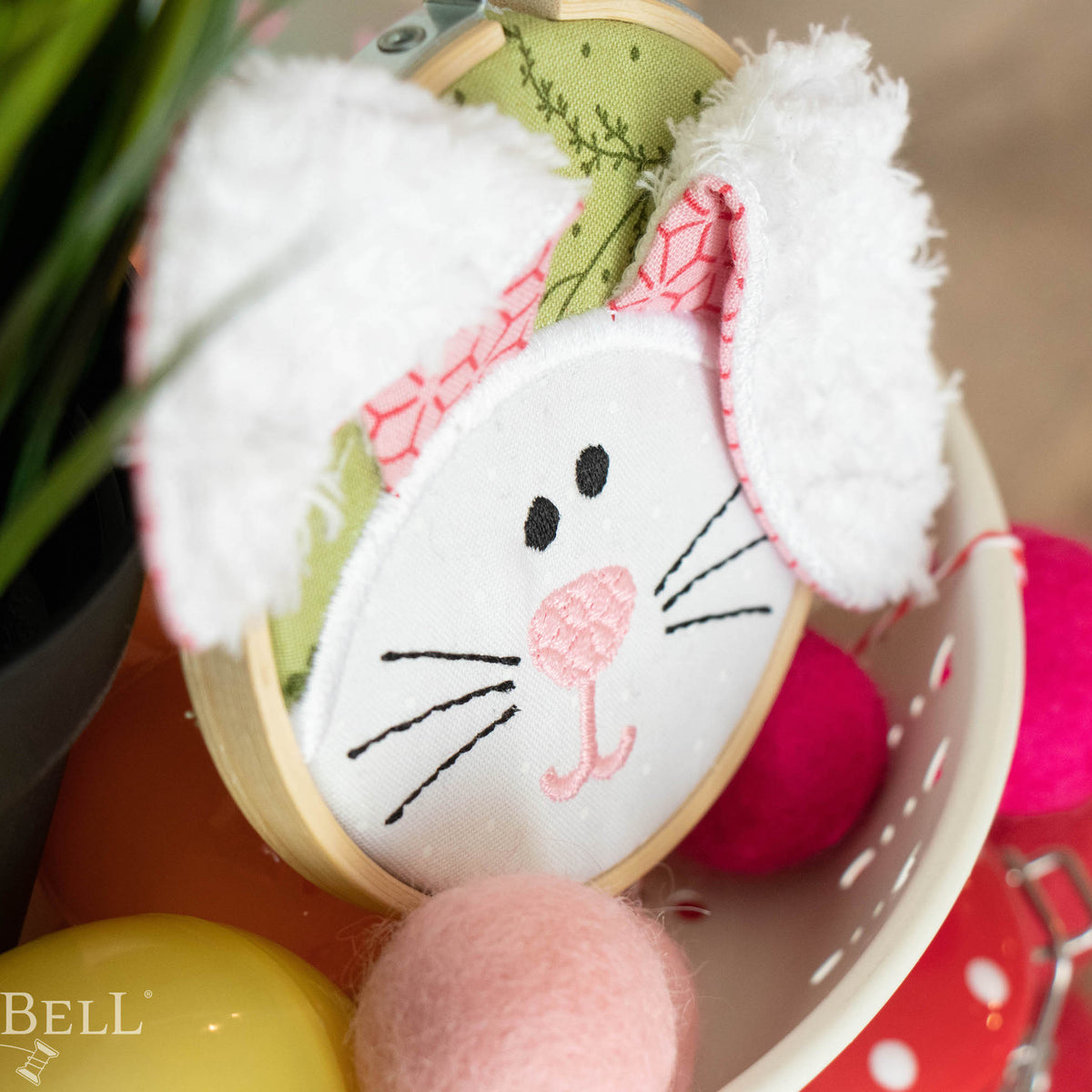 Kimberbell I'm All Ears Bunny Hoop Machine Embroider Design