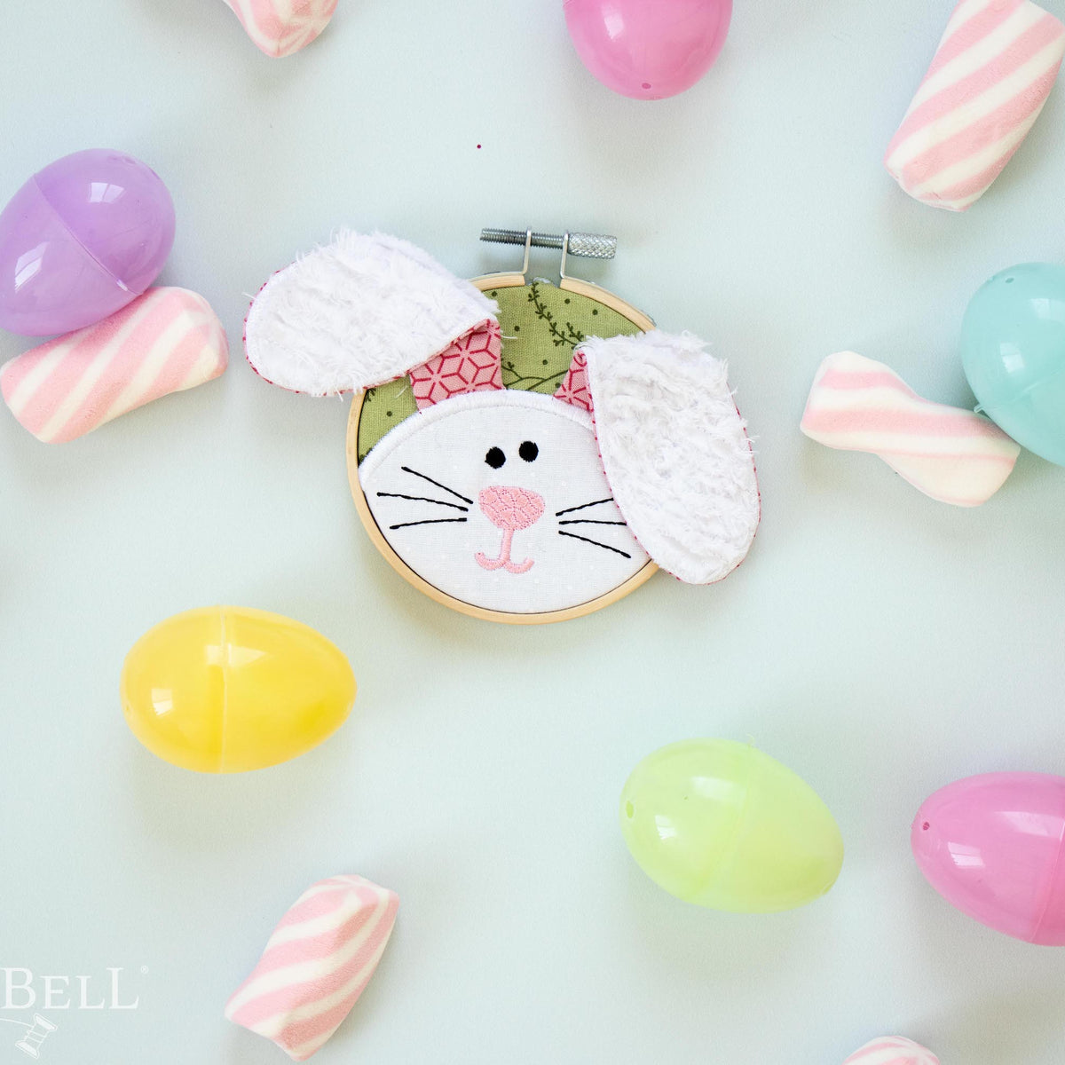 Kimberbell I'm All Ears Bunny Hoop Machine Embroidery Design