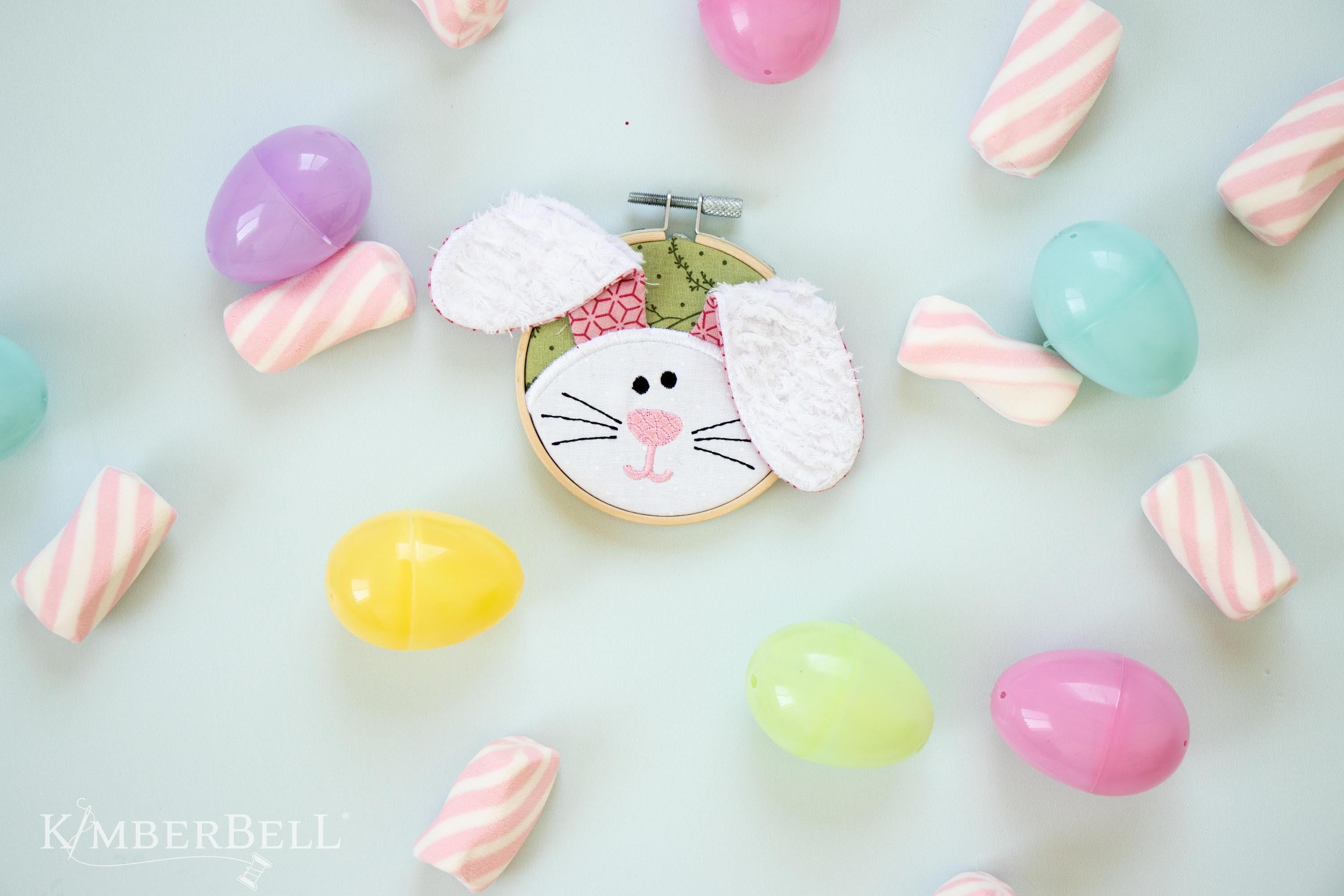 Kimberbell I'm All Ears Bunny Hoop Machine Embroidery Design