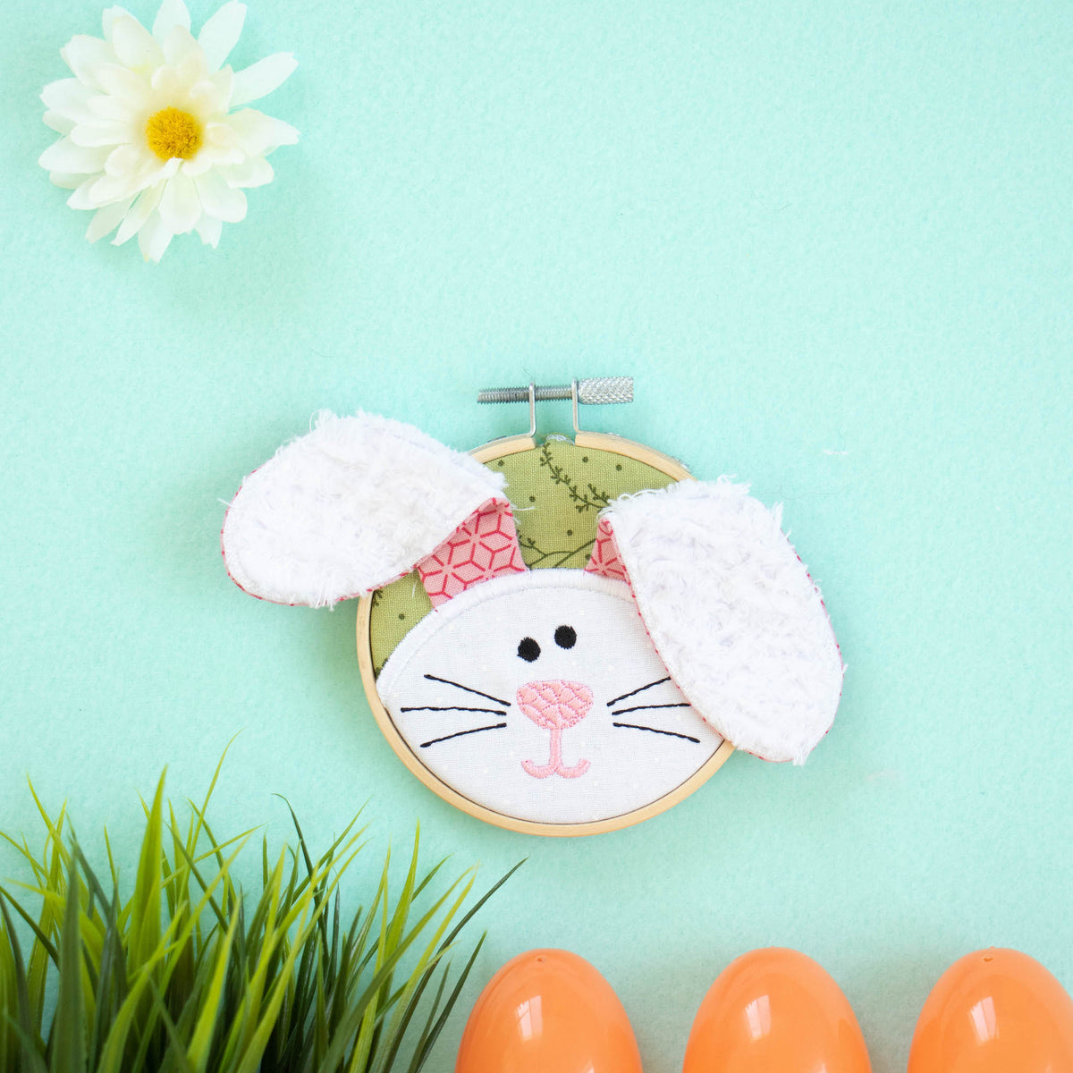 Kimberbell I'm All Ears Bunny Hoop Machine Embroidery Design