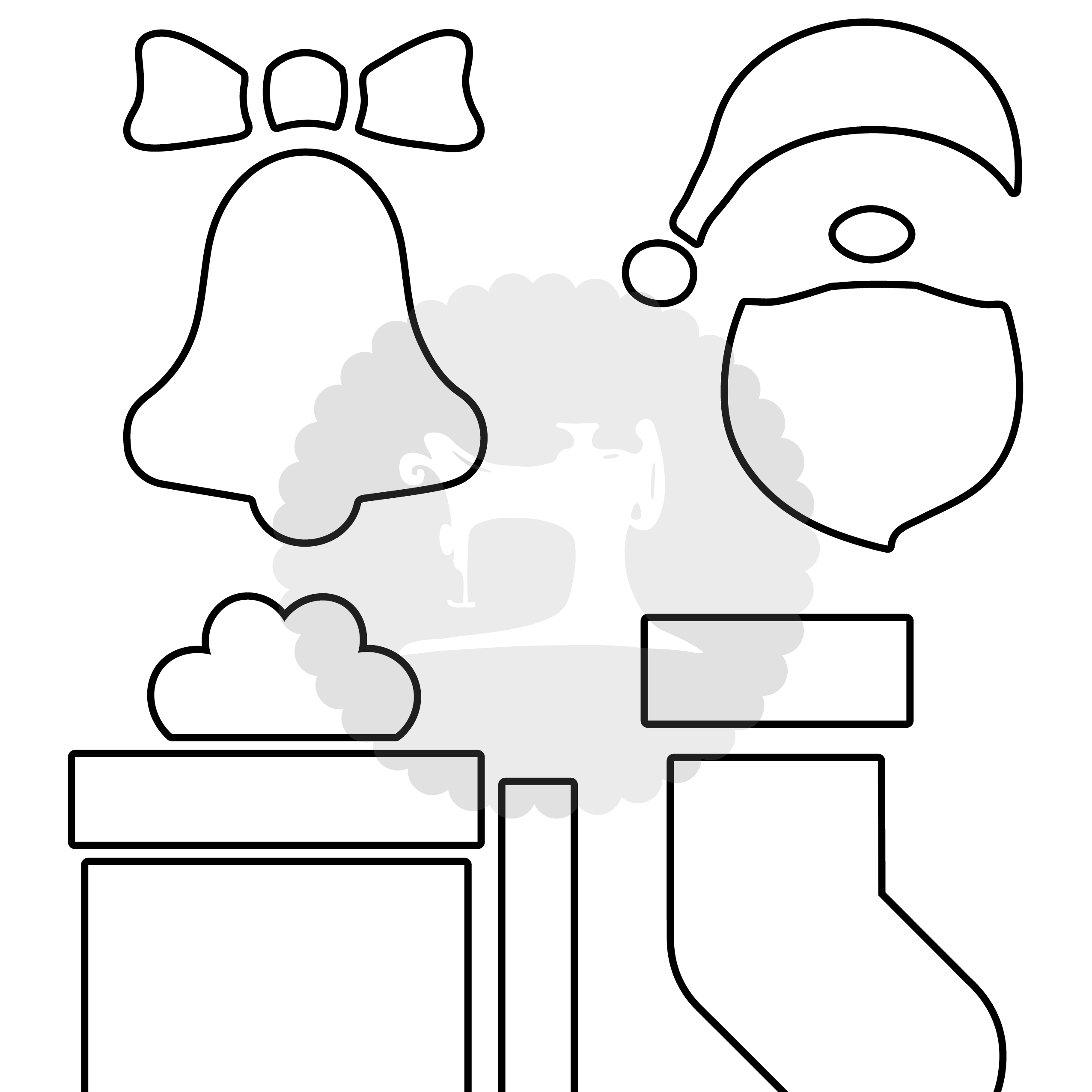 Easy Christmas Appliques