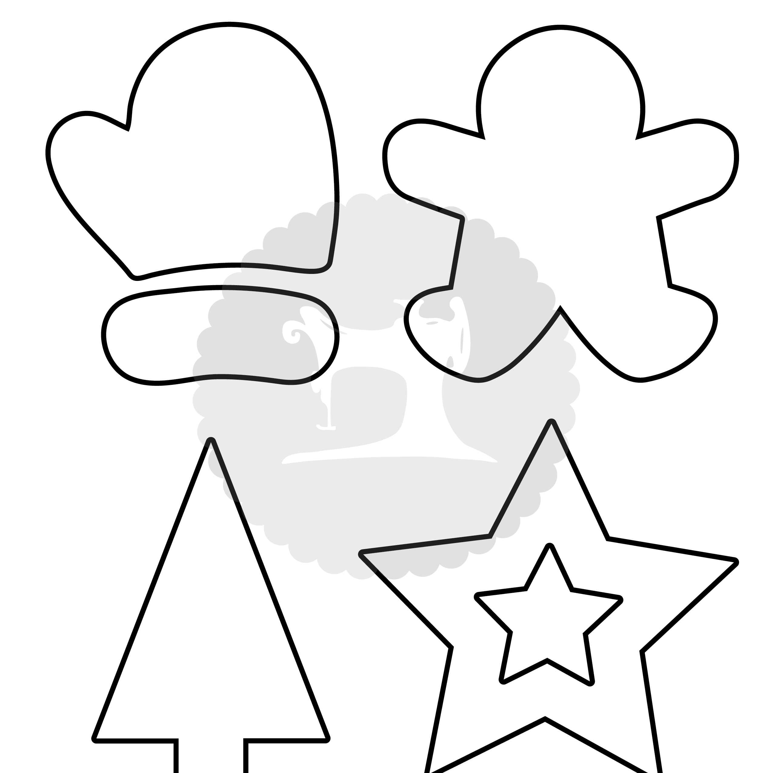 Easy Christmas Appliques