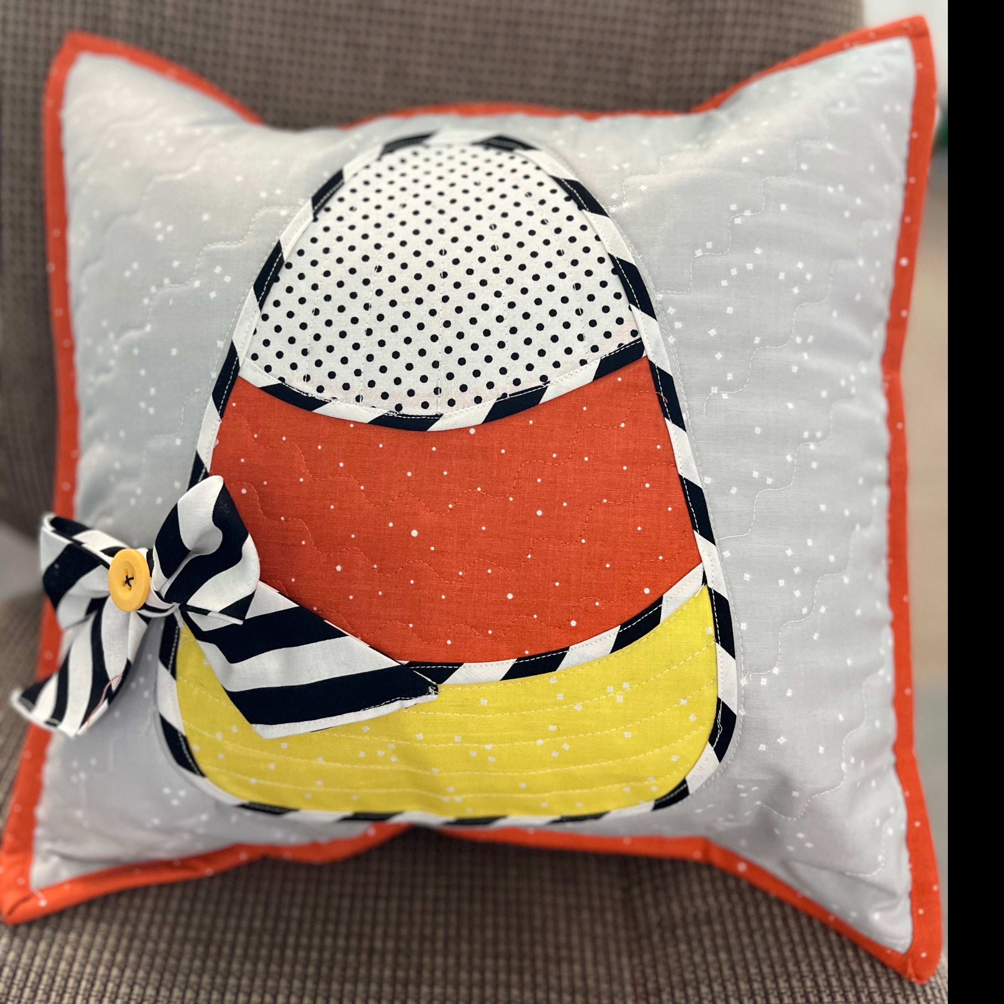 Candy Corn Pillow
