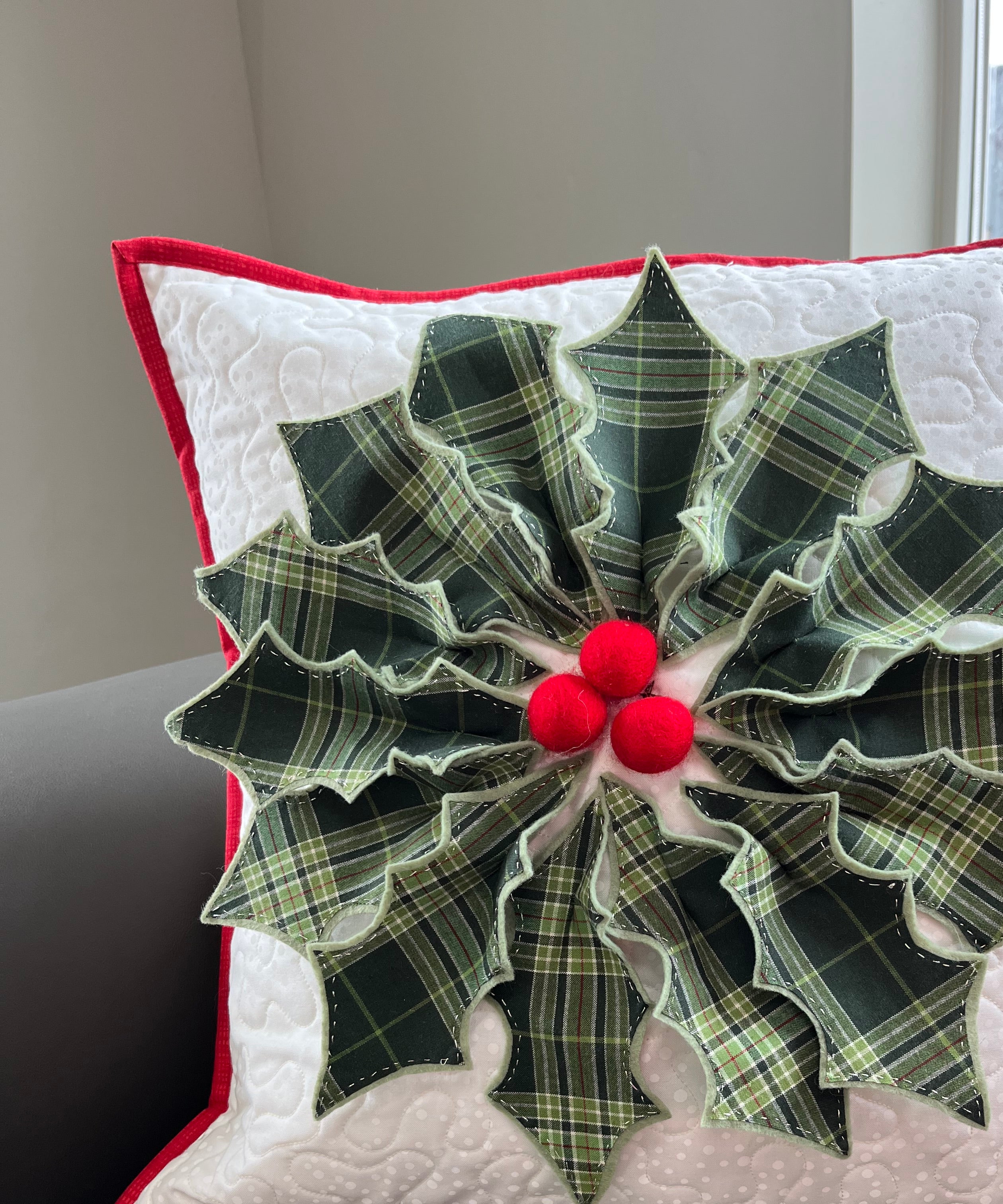 Holly Jolly Holiday Pillow