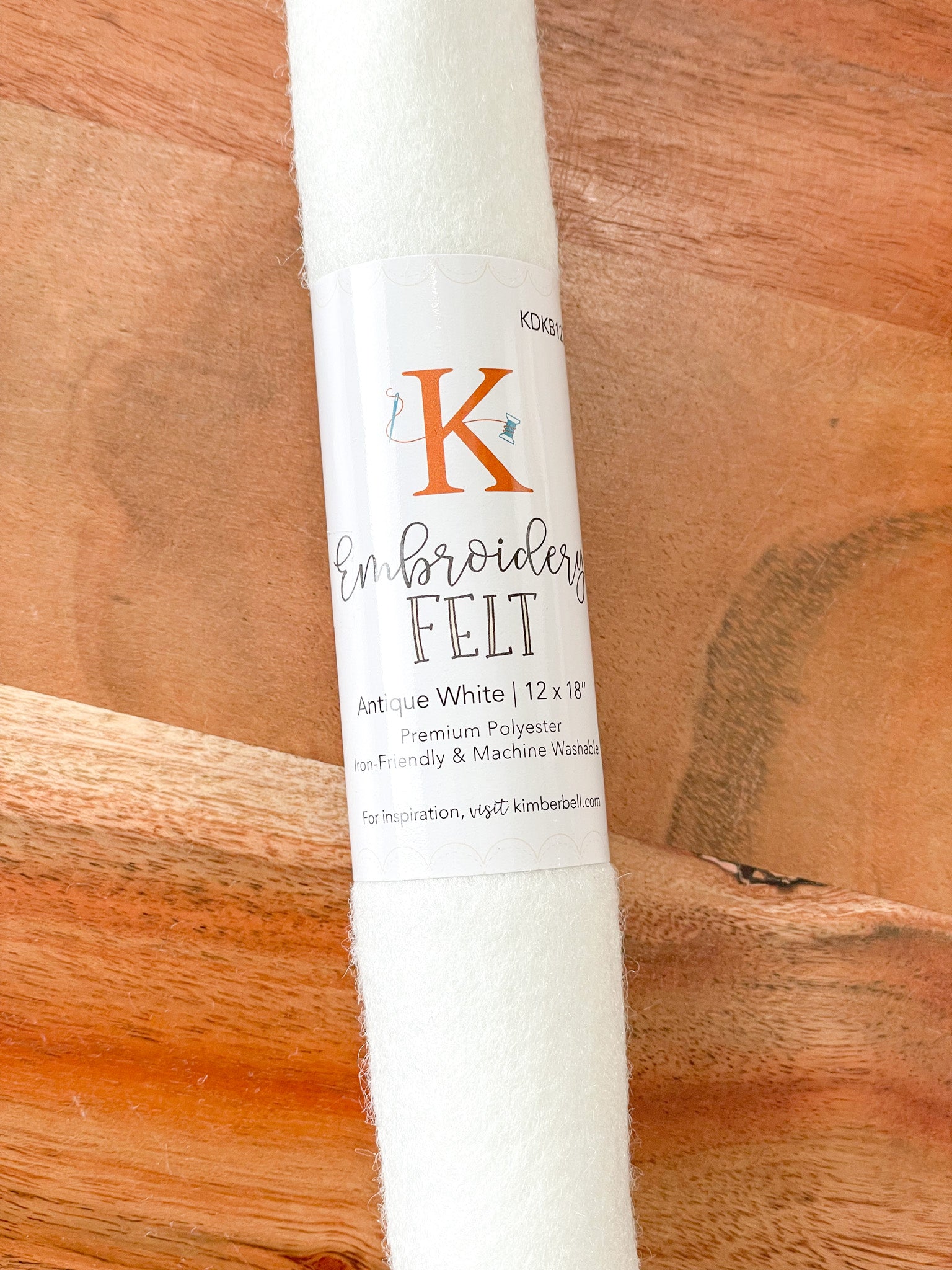 Kimberbell antique white embroidery felt