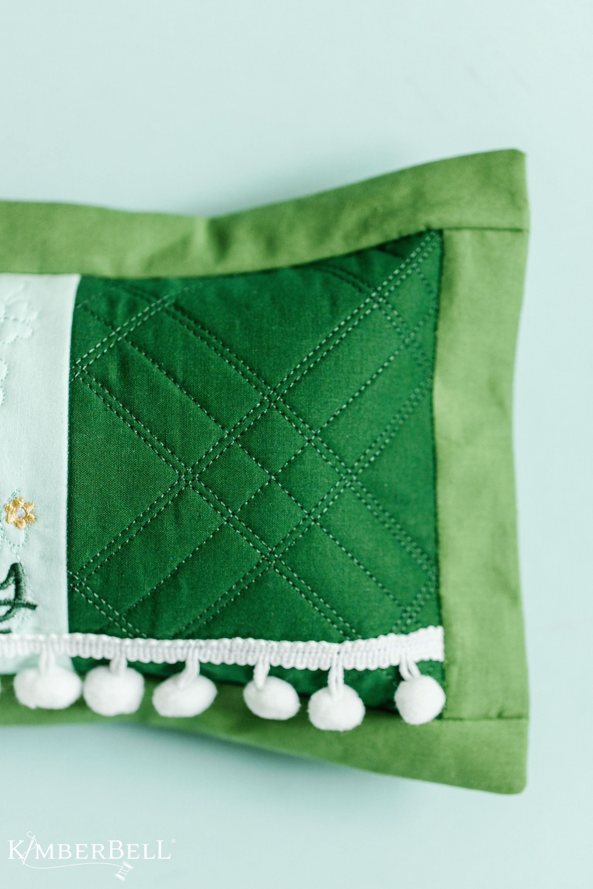 Kimberbell Embroidery Club DESIGN ONLY - February 2023: Lucky Us Pillow