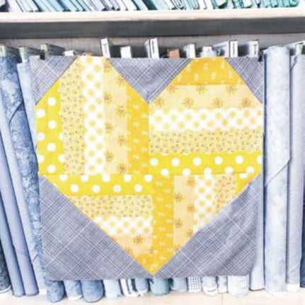 Scrappy Hearts Block