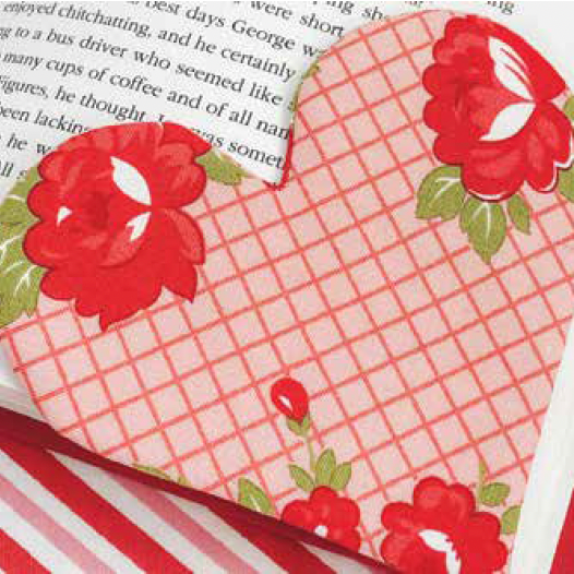 Booked on Love heart bookmark