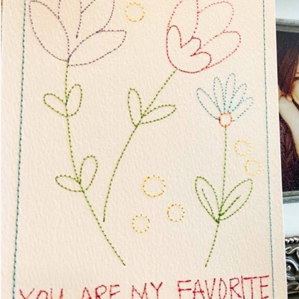 You Are My Favorite Machine Embroidery