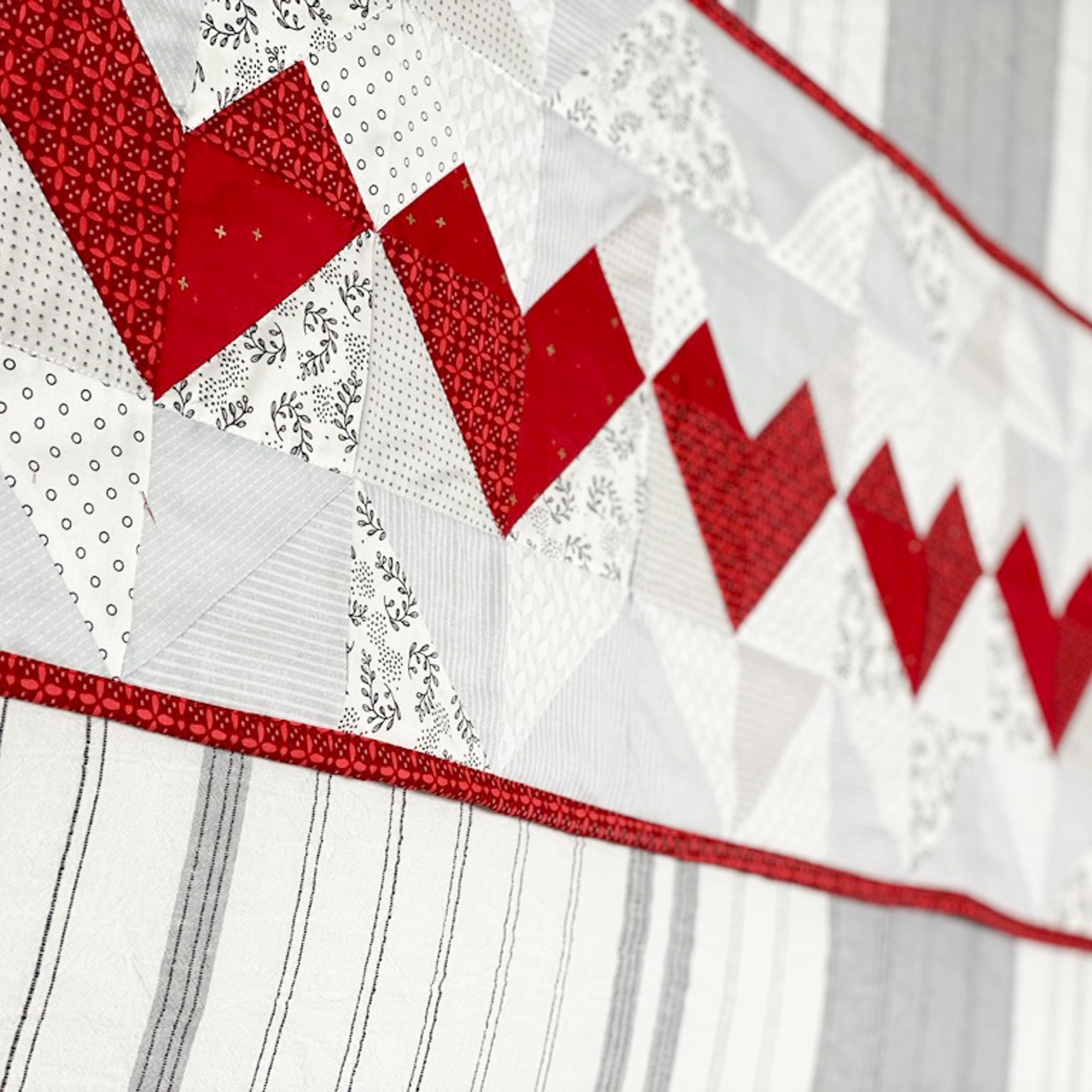 String of Hearts Bed Runner