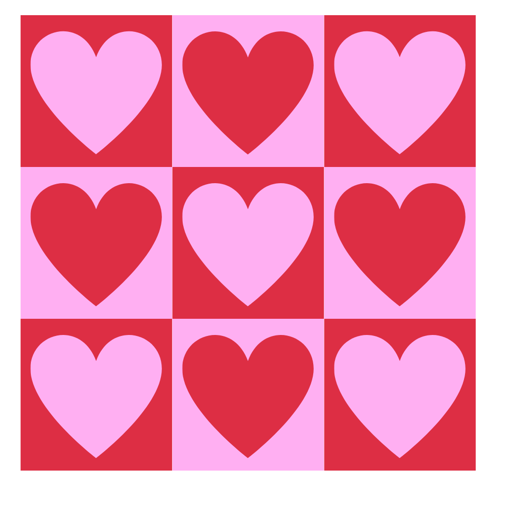 cute heart pattern