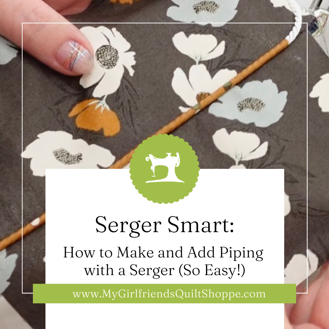 How to Make and Add Piping with a Serger (So Easy!)