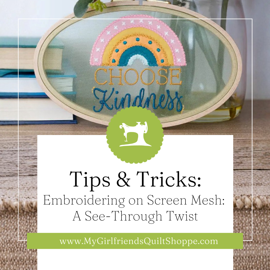 Embroidering on Screen Mesh: A See-Through Twist