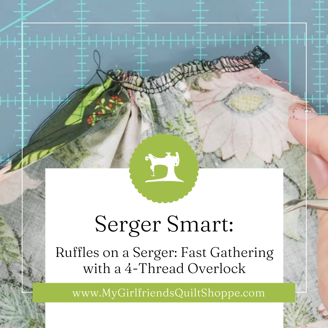 Ruffles on a Serger: Fast Gathering with a 4-Thread Overlock