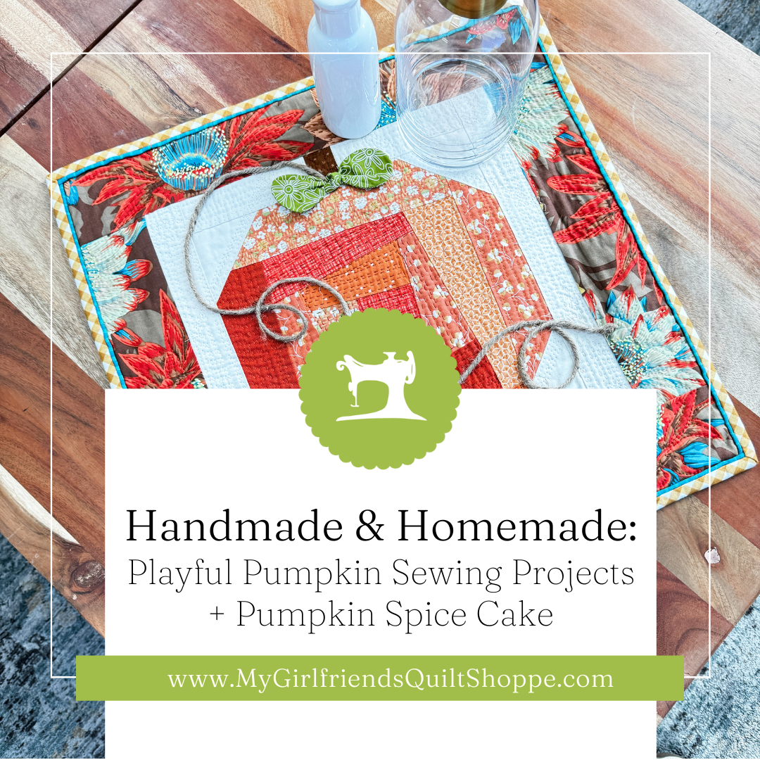 Playful Pumpkin Sewing Projects + Pumpkin Spice Cake