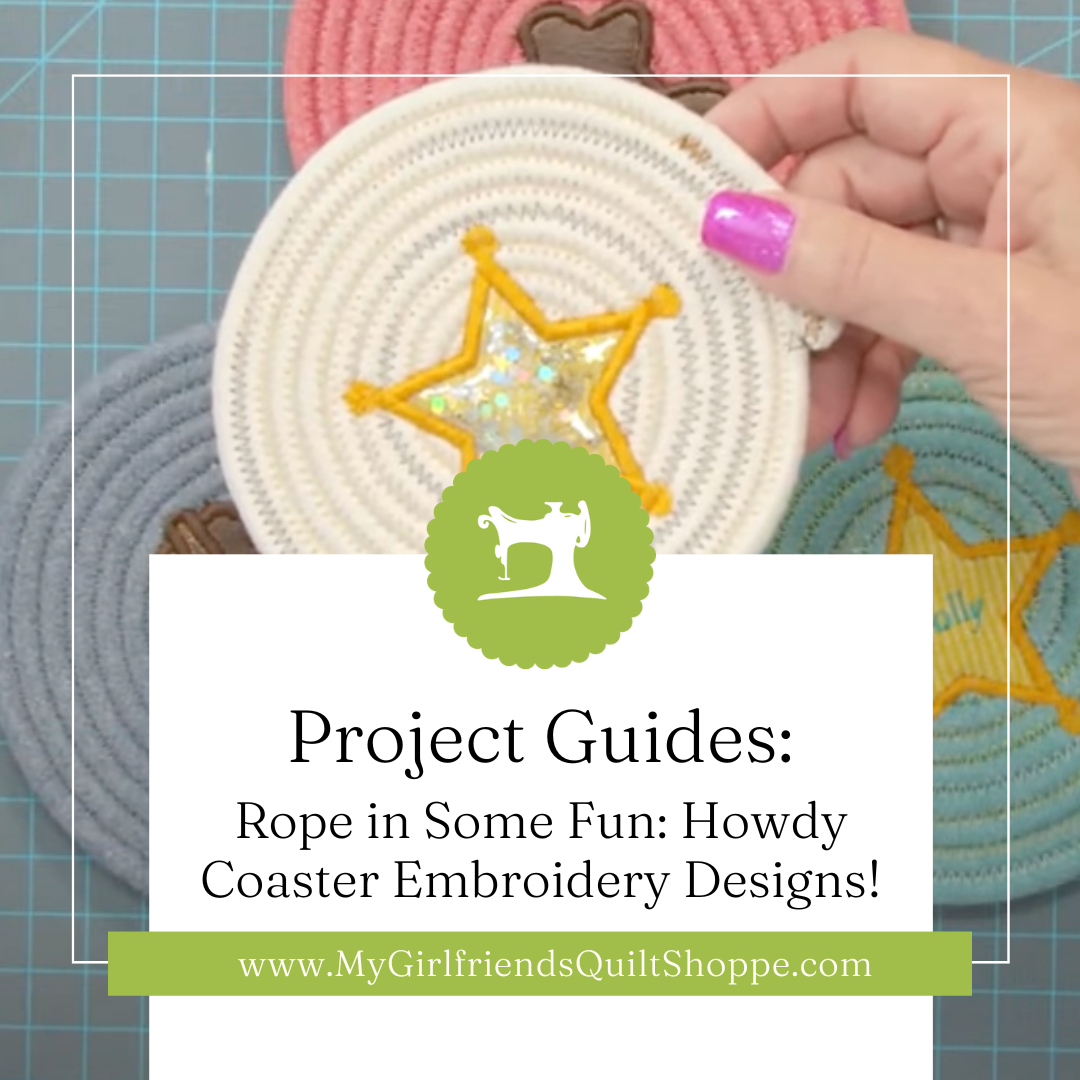 Rope in Some Fun: Howdy Coaster Embroidery Designs!