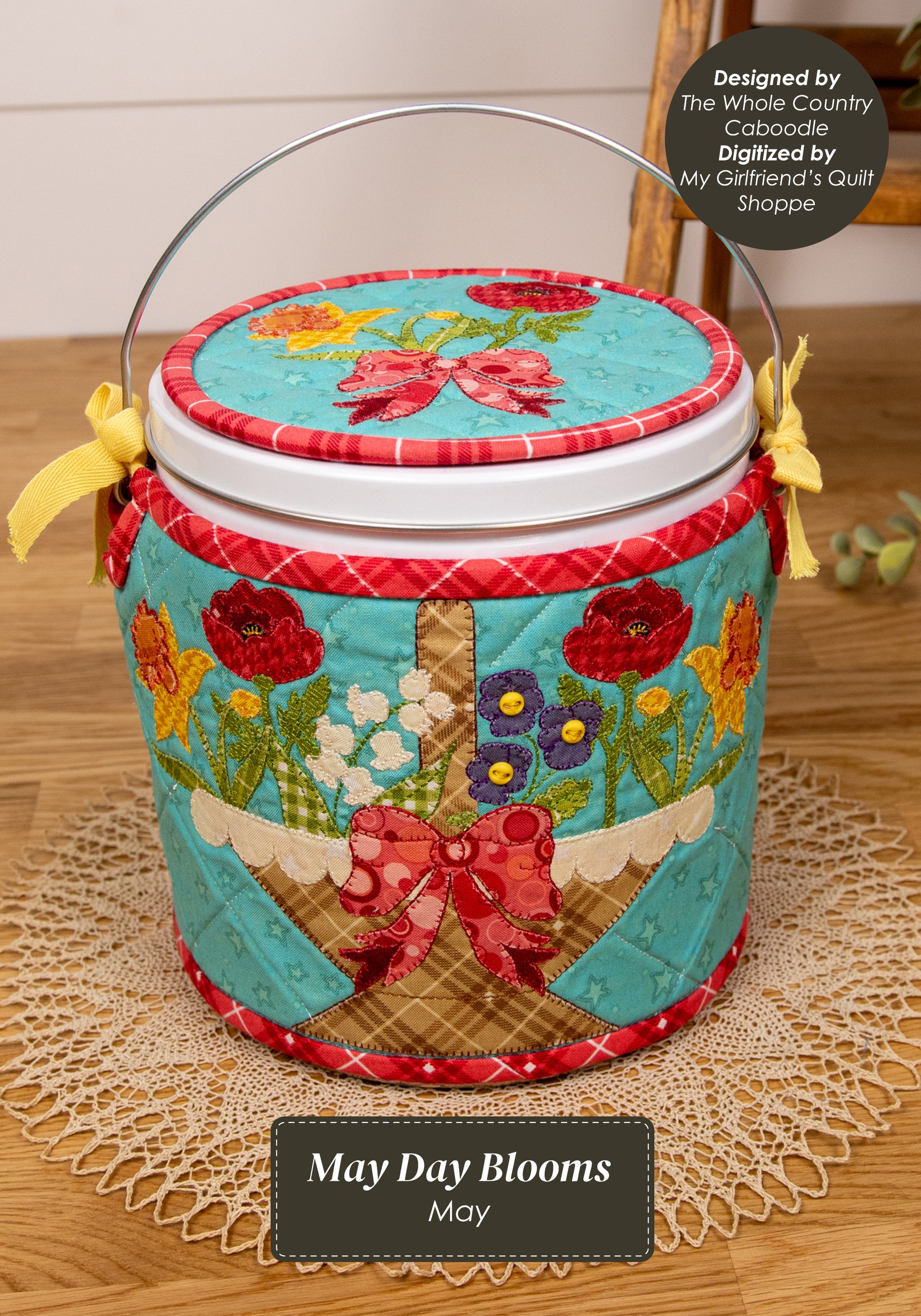 Whole Country Caboodle Canister Cozies Fabric Kit Machine