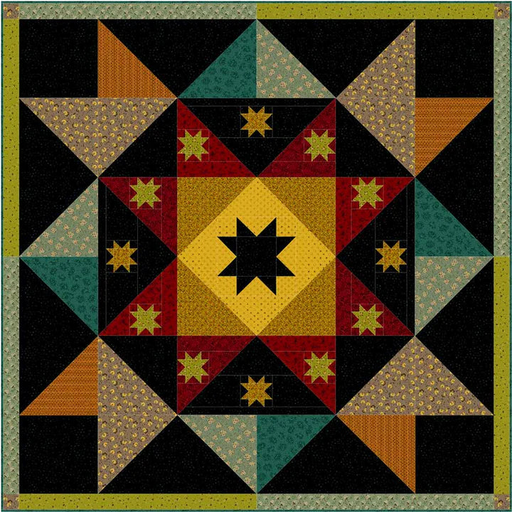 Autumn Farmhouse Evening Star Quilt 