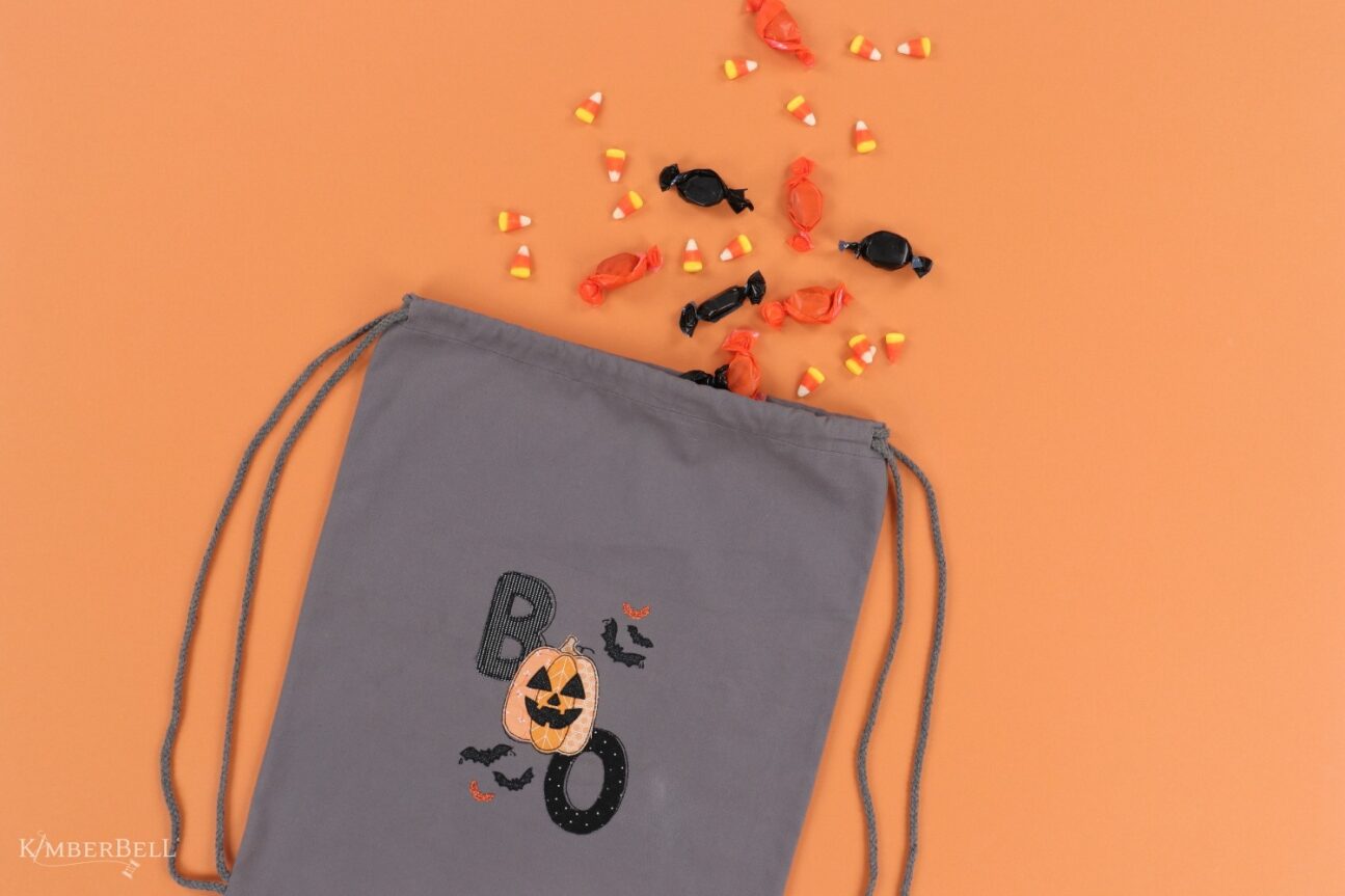 Kimberbell Embroidery Club - September 2024: Fab-Boo Lous Canvas Backpack - DESIGN ONLY