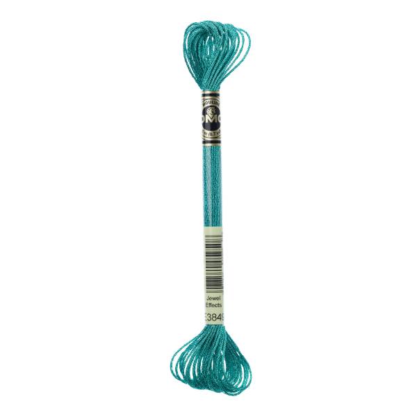 DMC Light Effects Jewels Floss, Aqua Blue 