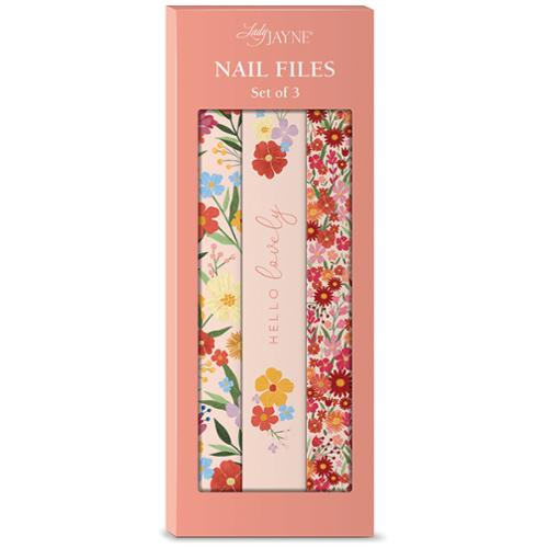 Lady Jayne  Pink Floral Nail File