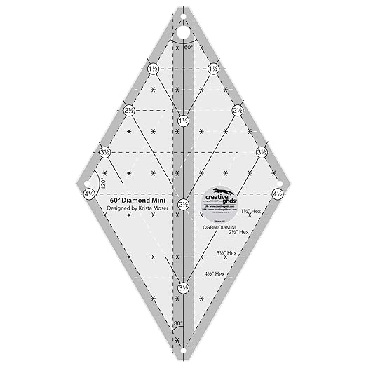 Creative Grids Non-Slip 60 Degree Diamond Mini