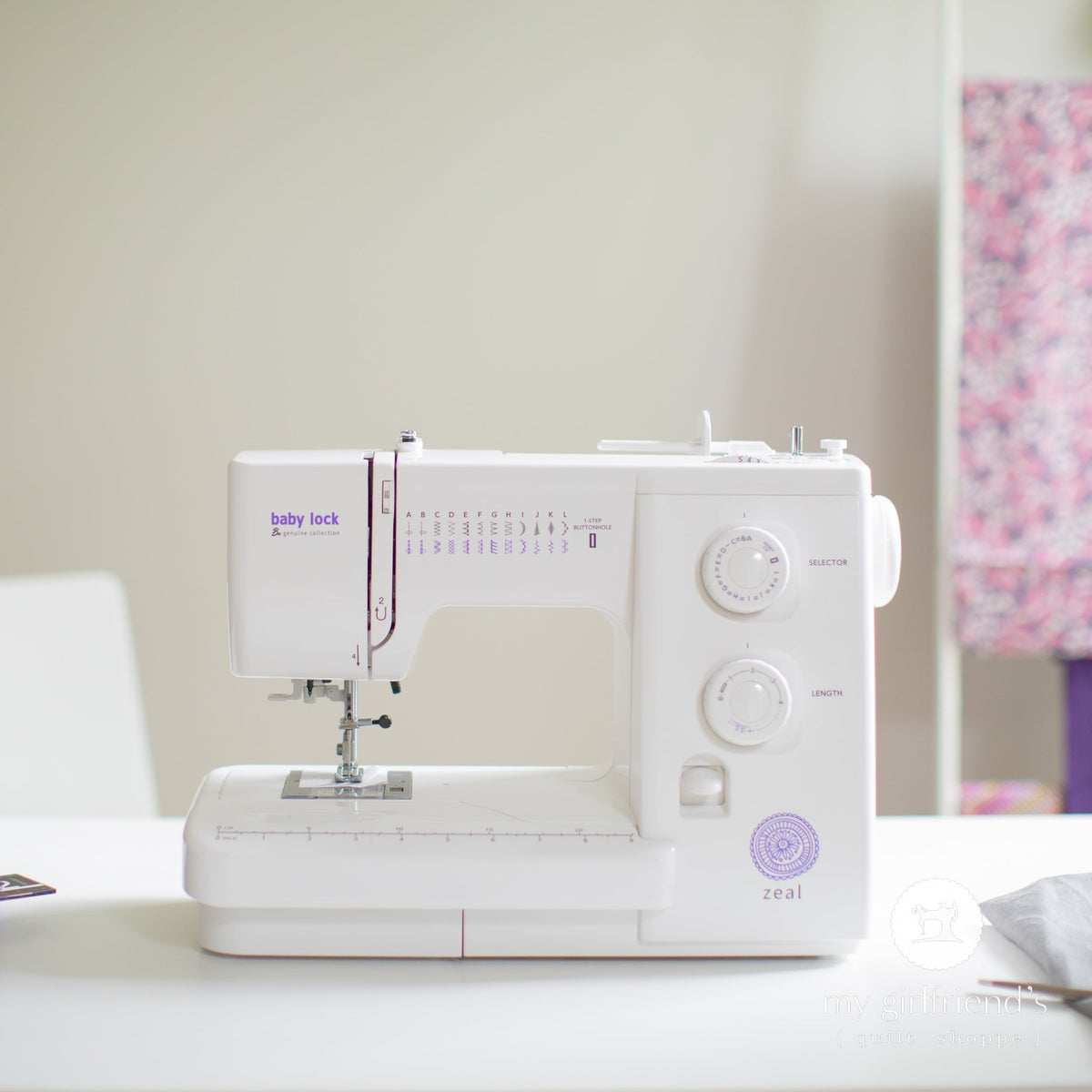 Baby Lock Zeal Sewing Machine (OPENED BOX) – My Girlfriend's Quilt Shoppe