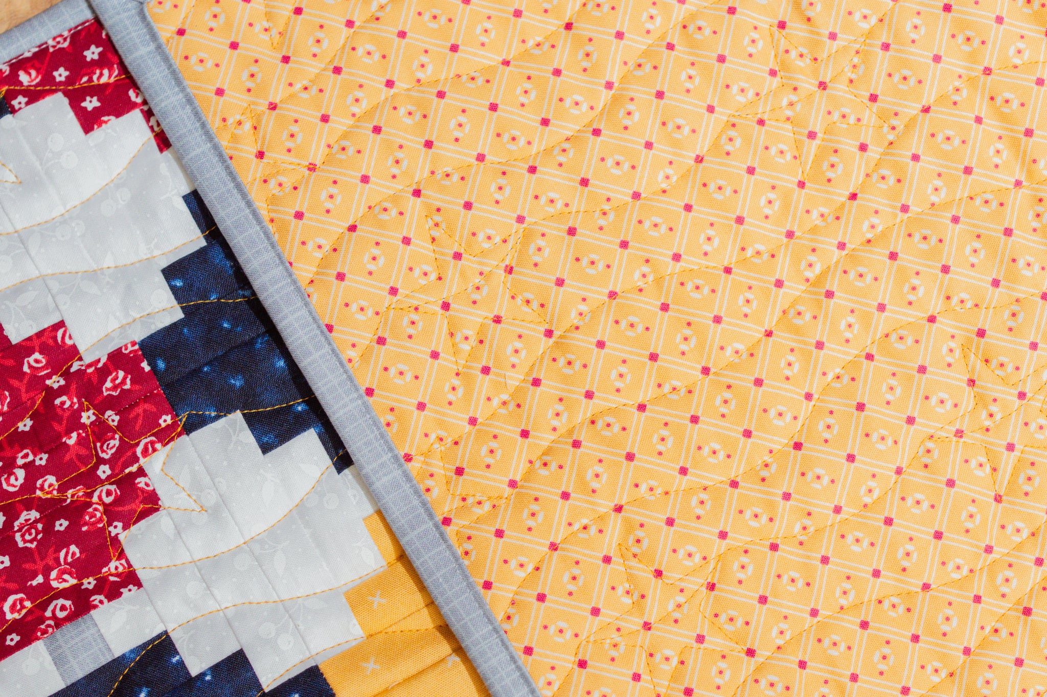 Courthouse Steps Beaded Table Runner (Downloadable Pattern