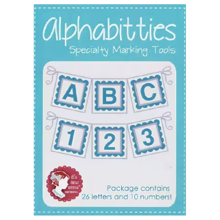Blue Alphabitties Specialty Marking Tools – My Girlfriend's Quilt Shoppe