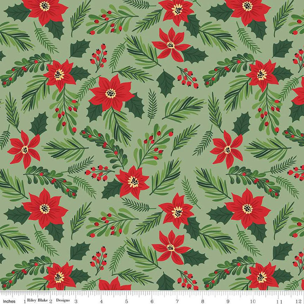 The Magic of Christmas Main- Leaf - 1 yard cut