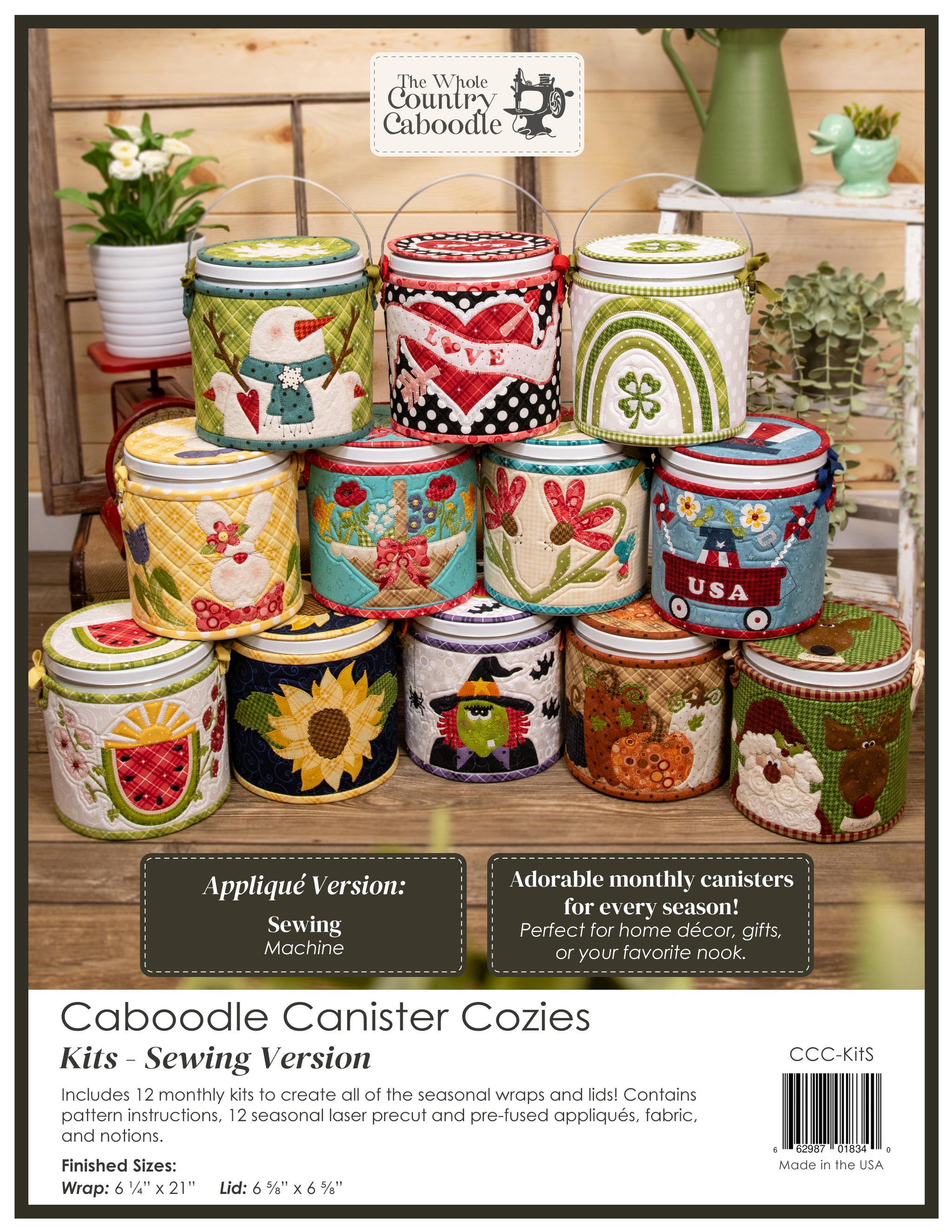 Kit Housse Coussin Et Quilt Home Sweet Home - The Whole Country Caboodle