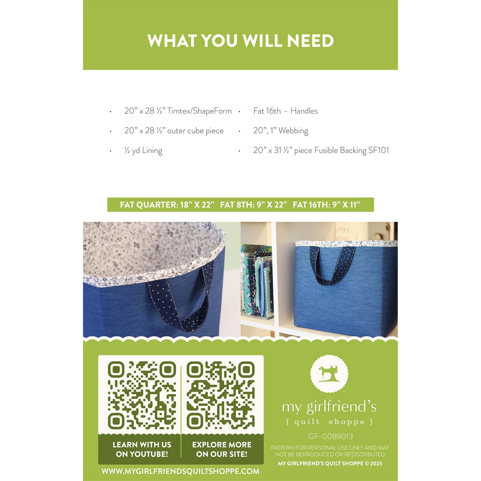 Charming Cube Downloadable Pattern Back