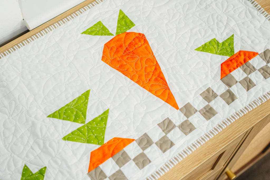 Carrot Tops Table Runner (Downloadable Pattern) – My Girlfriend's Quilt ...