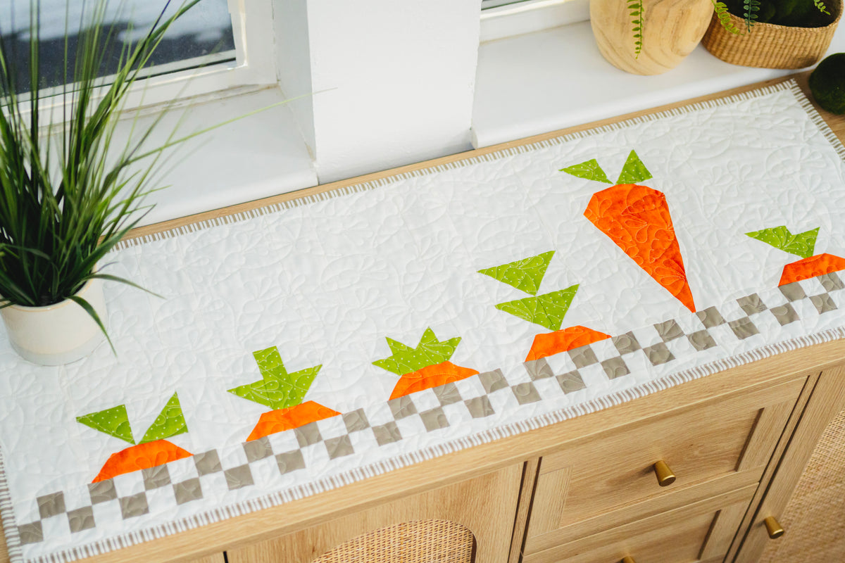 Carrot Tops Table Runner (Downloadable Pattern) – My Girlfriend's Quilt ...