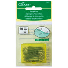 Clover fork pins packaging with green pins inside on a white background