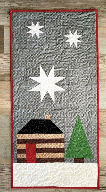 Cozy Christmas Eve at the Cabin Door Kit 18"x36"