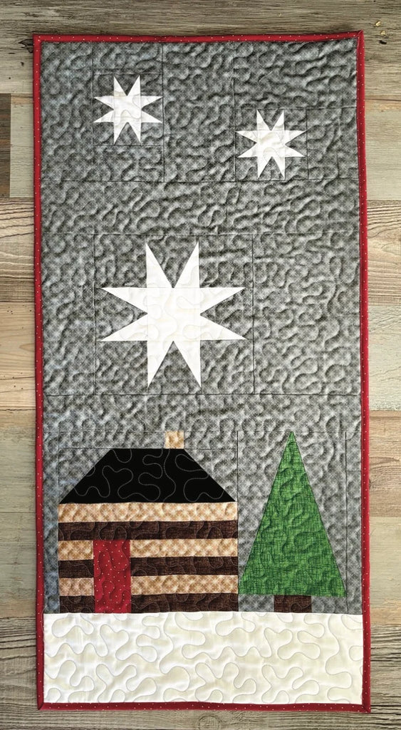 Cozy Christmas Eve at the Cabin Door Pattern