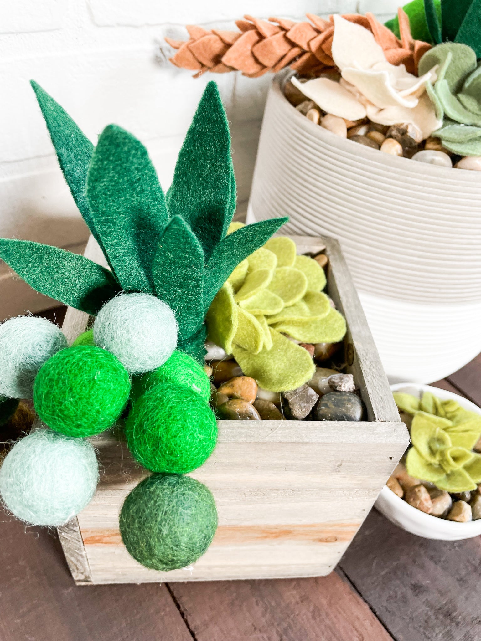 craft crush felt succulent kit DIY Felt Succulents No Sew Project (Downloadable Pattern) – My Girlfriend's Quilt Shoppe