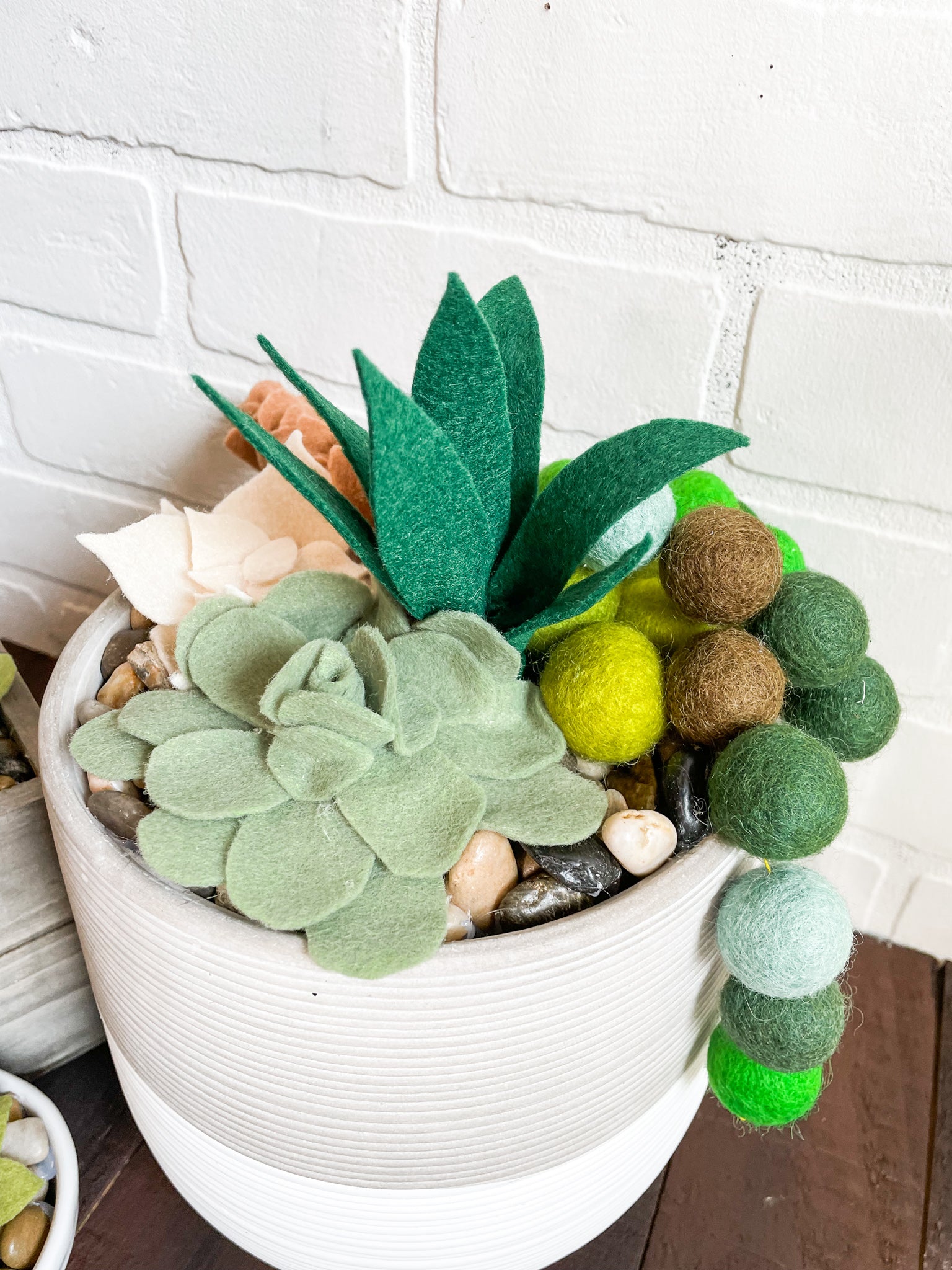 needle felted succulents tutorial DIY Felt Succulents No Sew Project (Downloadable Pattern) – My Girlfriend's Quilt Shoppe