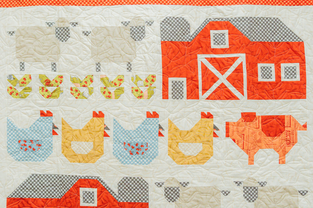 My Little Farm Quilt detail