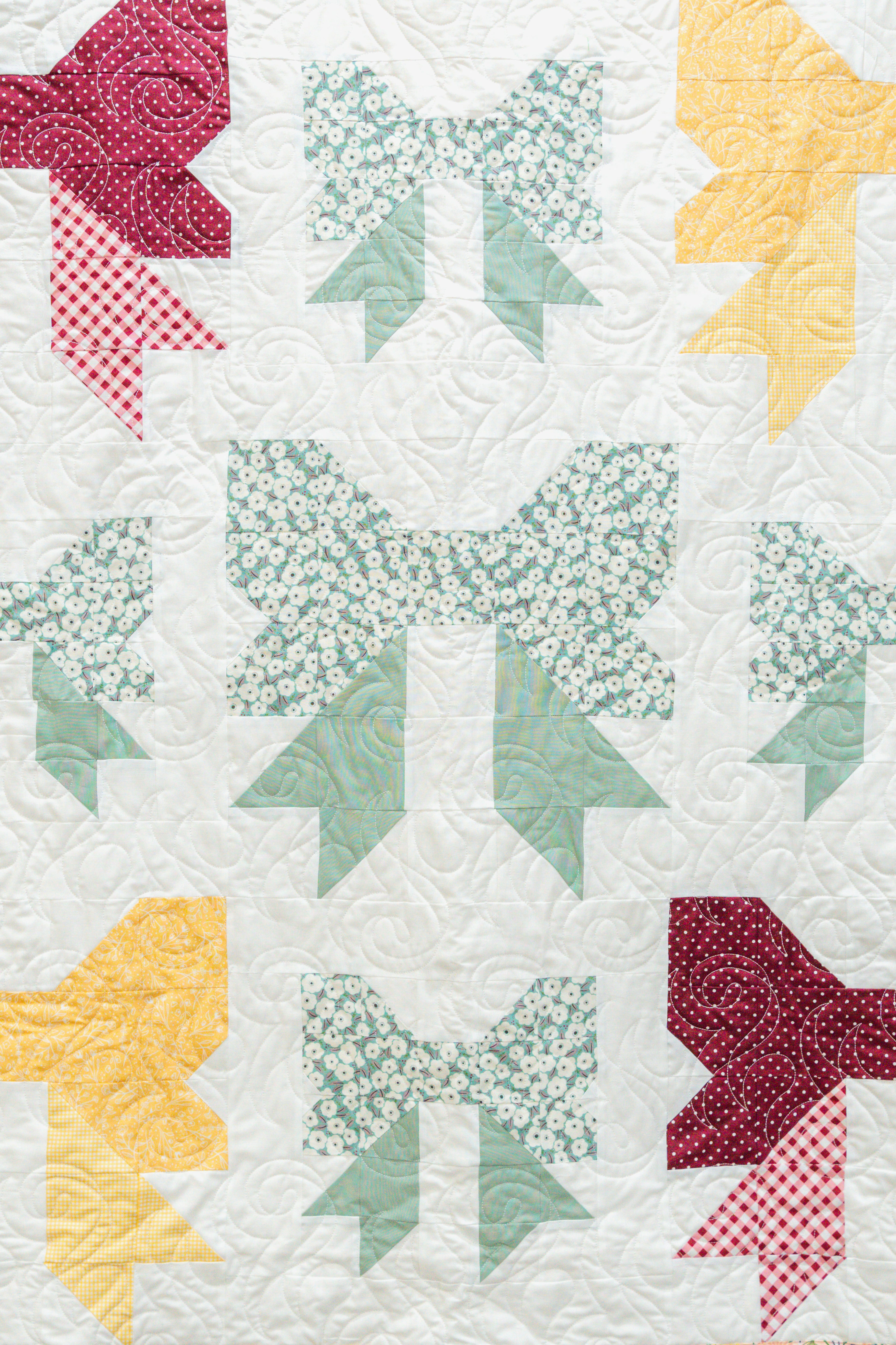 The Modern Knot Quilt detail