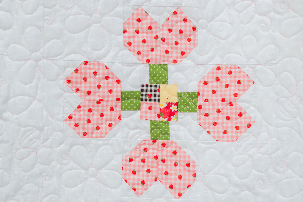 Floral Table Topper Block