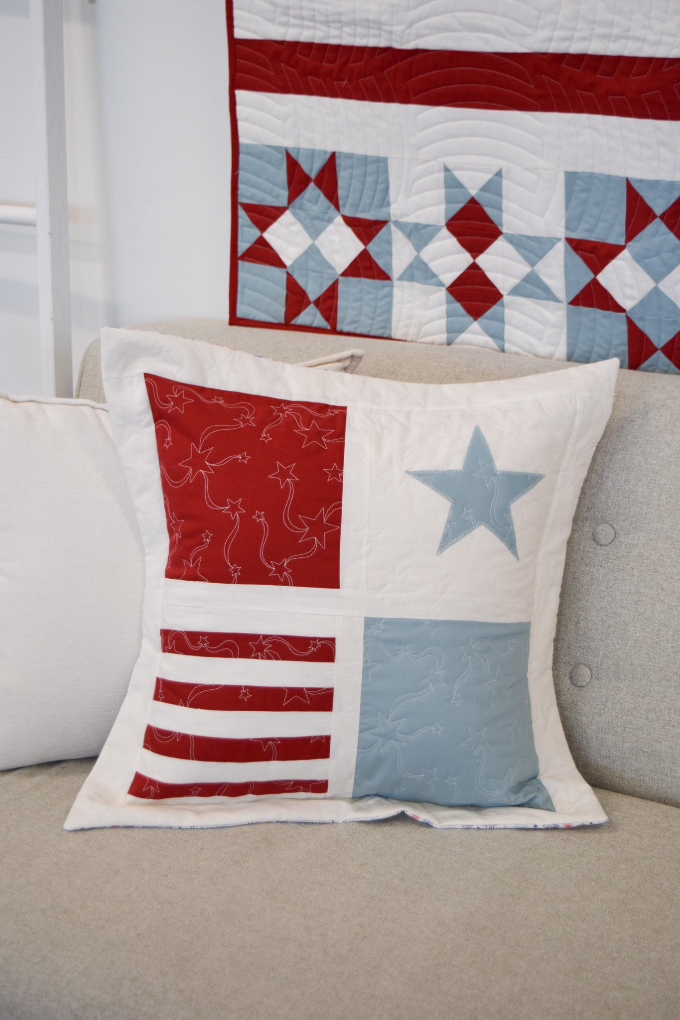 Patriotic Porch Pillow 