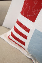 Patriotic Porch Pillow Stripes