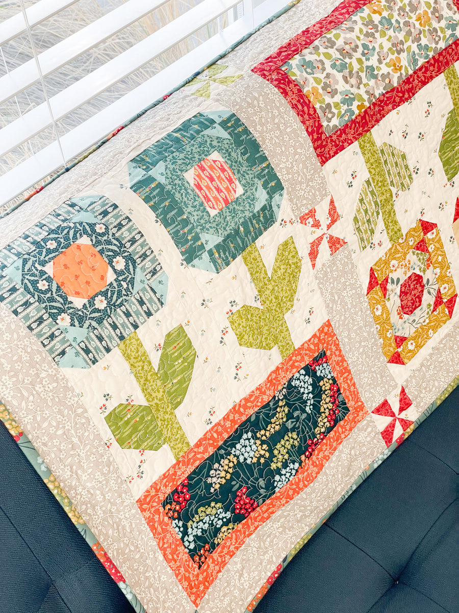 Flower Box Quilt Kit Table Runner – My Girlfriend's Quilt Shoppe