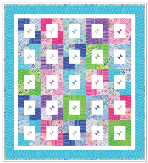 Flutter Charm Quilt 37" x 37"